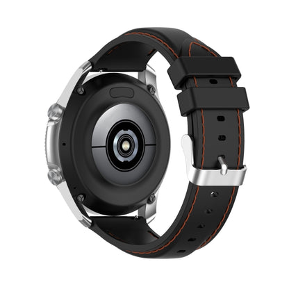 For Samsung Galaxy Watch 3 45mm / Gear S3 22mm Silicone Watch Band(Black) - Watch Bands by buy2fix | Online Shopping UK | buy2fix