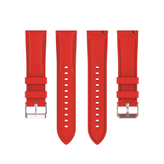 For Samsung Galaxy Watch 3 45mm / Gear S3 22mm Silicone Watch Band(Red) - Watch Bands by buy2fix | Online Shopping UK | buy2fix