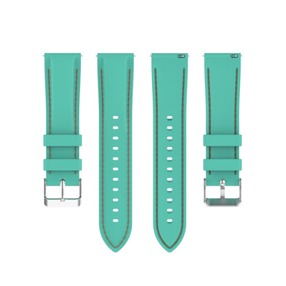 For Samsung Galaxy Watch 3 45mm / Gear S3 22mm Silicone Watch Band(Mint Green) - Watch Bands by buy2fix | Online Shopping UK | buy2fix