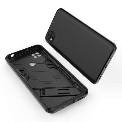 For Xiaomi Redmi 9C Punk Armor 2 in 1 PC + TPU Shockproof Case with Invisible Holder(White) - Xiaomi Cases by buy2fix | Online Shopping UK | buy2fix