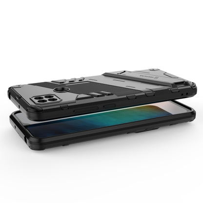 For Xiaomi Redmi 9C Punk Armor 2 in 1 PC + TPU Shockproof Case with Invisible Holder(Blue) - Xiaomi Cases by buy2fix | Online Shopping UK | buy2fix