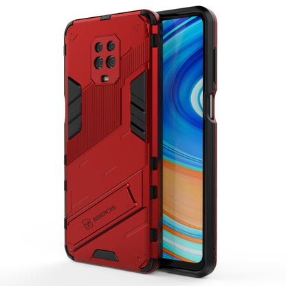 For Xiaomi Redmi Note 9 Pro Max Punk Armor 2 in 1 PC + TPU Shockproof Case with Invisible Holder(Red) - Xiaomi Cases by buy2fix | Online Shopping UK | buy2fix