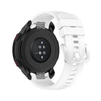 For Huawei Honor Watch GS Pro Silicone Watch Band, Size: One Size(White) - Watch Bands by buy2fix | Online Shopping UK | buy2fix