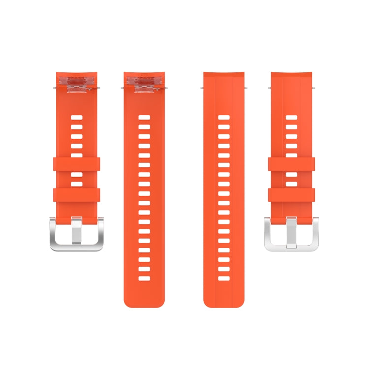 For Huawei Honor Watch GS Pro Silicone Watch Band, Size: One Size(Orange) by buy2fix