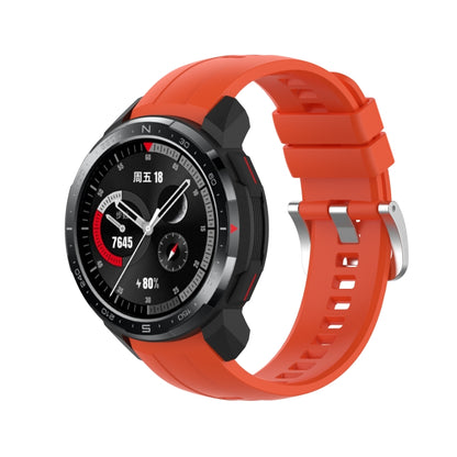 For Huawei Honor Watch GS Pro Silicone Watch Band, Size: One Size(Orange) by buy2fix