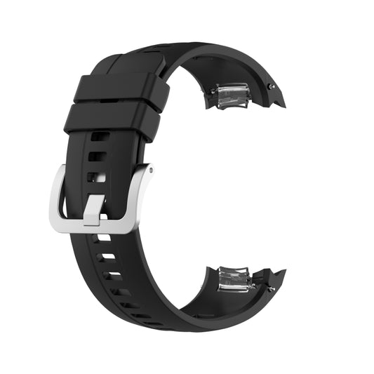For Huawei Honor Watch GS Pro Silicone Watch Band, Size: One Size(Black) - Watch Bands by buy2fix | Online Shopping UK | buy2fix