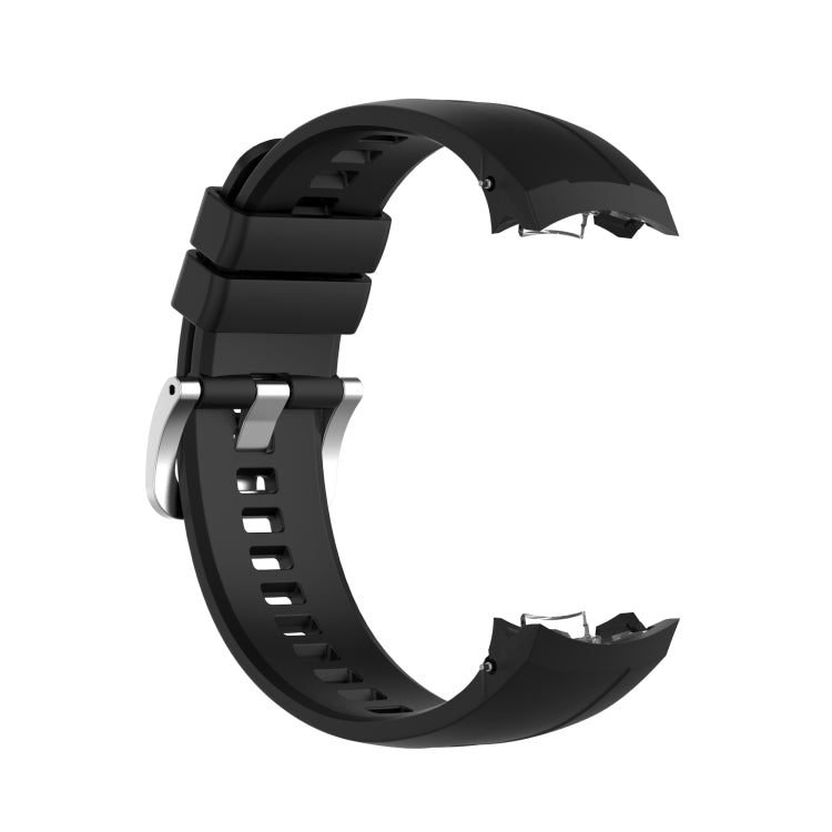 For Huawei Honor Watch GS Pro Silicone Watch Band, Size: One Size(Black) - Watch Bands by buy2fix | Online Shopping UK | buy2fix