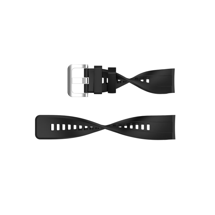 For Huawei Honor Watch GS Pro Silicone Watch Band, Size: One Size(Black) - Watch Bands by buy2fix | Online Shopping UK | buy2fix