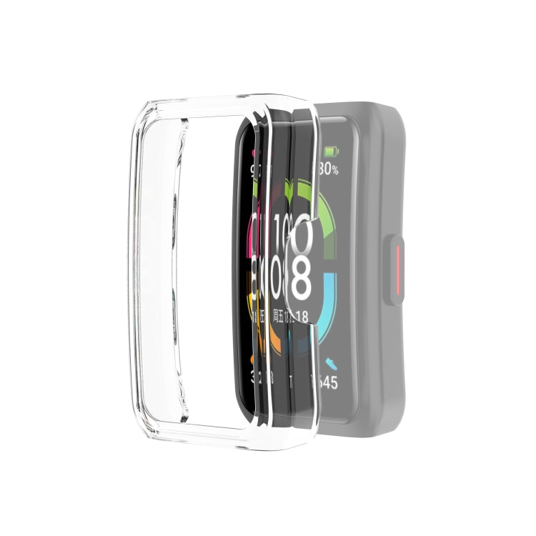For Huawei Honor Band 6 Half Coverage PC Protective Case(Transparent White) by buy2fix