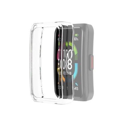 For Huawei Honor Band 6 Half Coverage PC Protective Case(Transparent White) by buy2fix