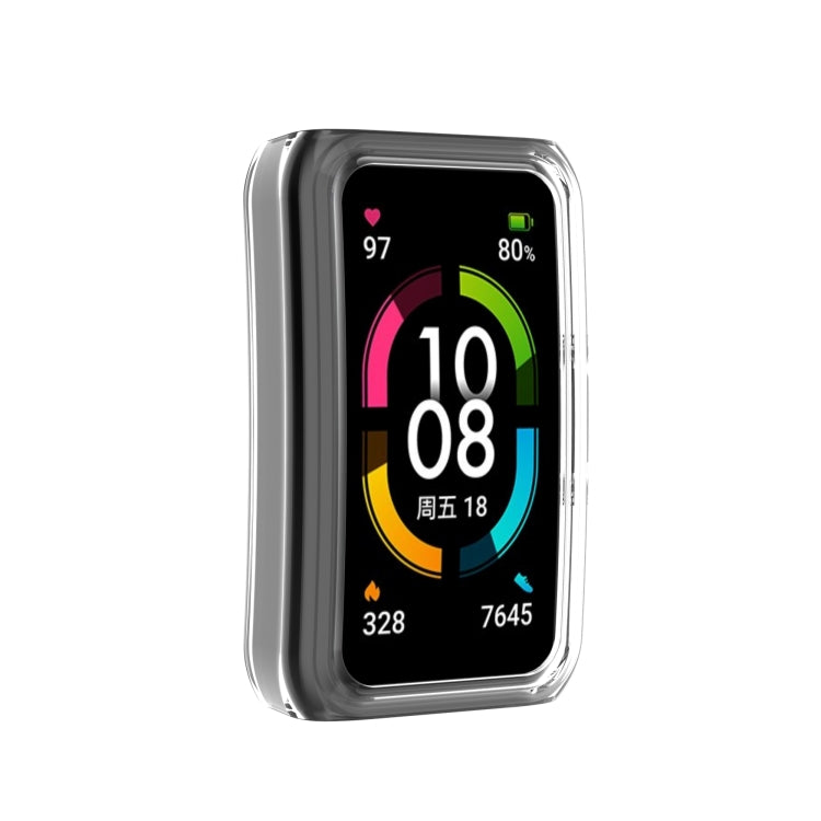 For Huawei Honor Band 6 Half Coverage PC Protective Case(Transparent White) by buy2fix