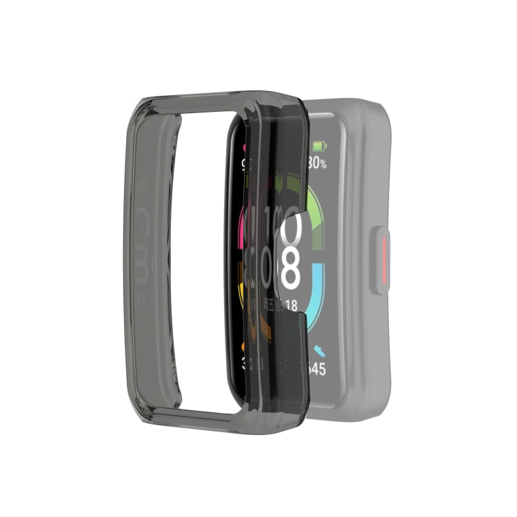 For Huawei Honor Band 6 Half Coverage PC Protective Case(Transparent Black) by buy2fix