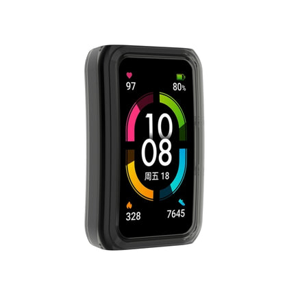 For Huawei Honor Band 6 Half Coverage PC Protective Case(Transparent Black) by buy2fix