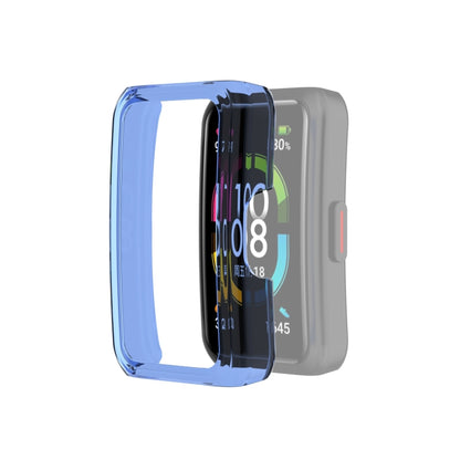 For Huawei Honor Band 6 Half Coverage PC Protective Case(Transparent Blue) by buy2fix