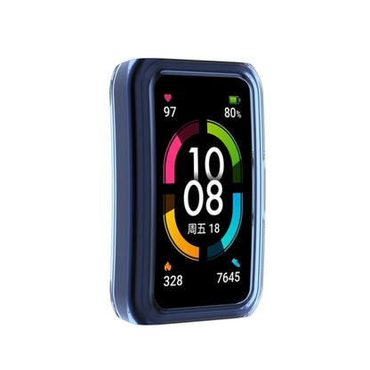 For Huawei Honor Band 6 Half Coverage PC Protective Case(Transparent Blue) by buy2fix