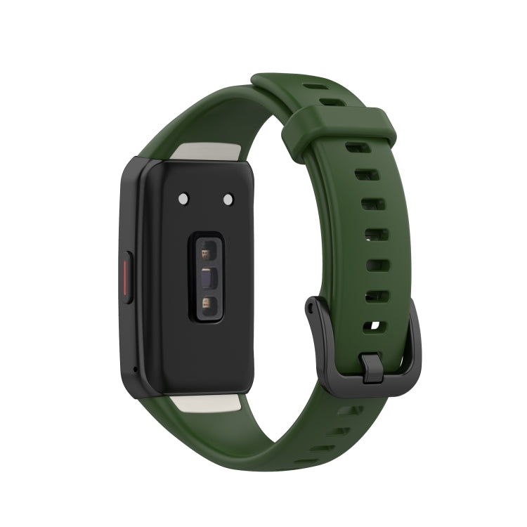 For Huawei Honor Band 6 TPU Watch Band, Size: One Size(Army Green) by buy2fix