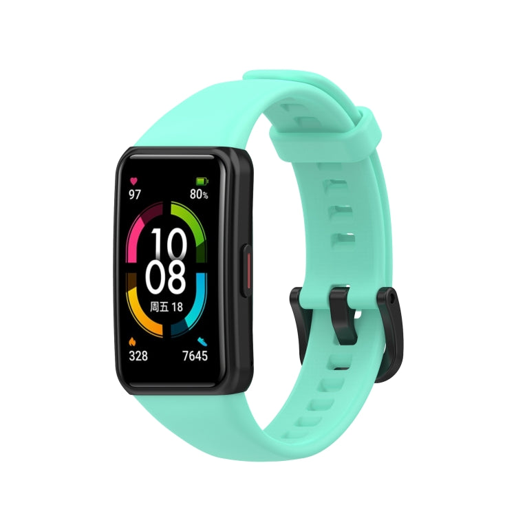 For Huawei Honor Band 6 TPU Watch Band, Size: One Size(Mint Green) by buy2fix