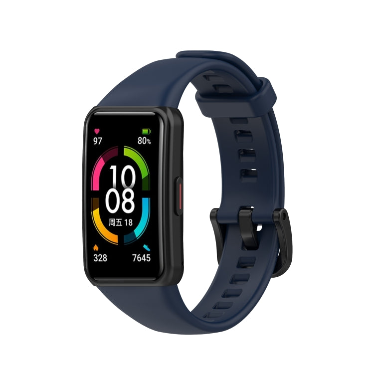 For Huawei Honor Band 6 TPU Watch Band, Size: One Size(Midnight Blue) by buy2fix