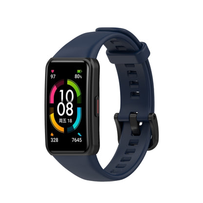 For Huawei Honor Band 6 TPU Watch Band, Size: One Size(Midnight Blue) by buy2fix