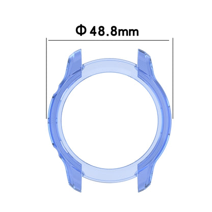 For TicWatch Pro 3 / Pro 3 Lite Half Coverage Hollowed TPU Protective Case(Transparent Black) - Watch Case by buy2fix | Online Shopping UK | buy2fix