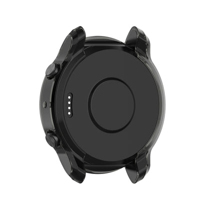 For TicWatch Pro 3 / Pro 3 Lite Half Coverage Hollowed TPU Protective Case(Transparent Black) - Watch Case by buy2fix | Online Shopping UK | buy2fix