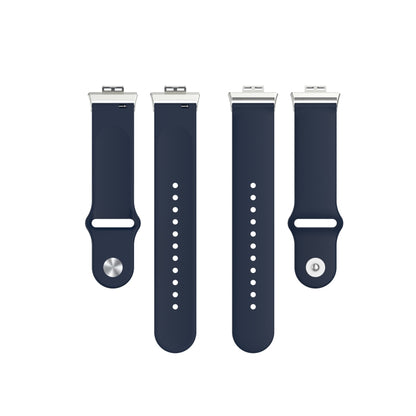 For Huawei Watch Fit 18mm Back Buckle Style Silicone Solid Color Watch Band(Navy Blue) by buy2fix