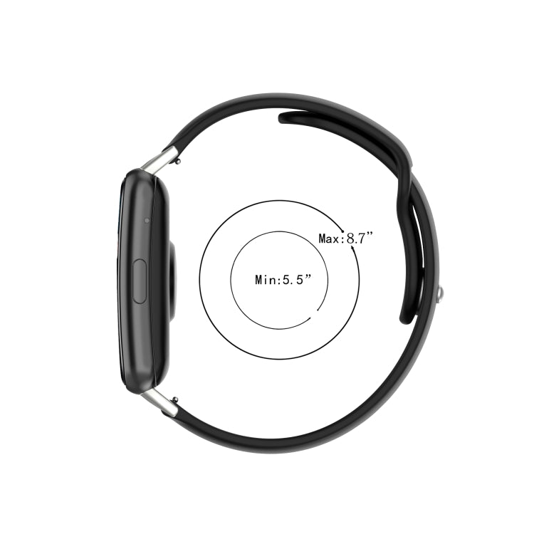 For Huawei Watch Fit 18mm Back Buckle Style Silicone Solid Color Watch Band(Black) by buy2fix