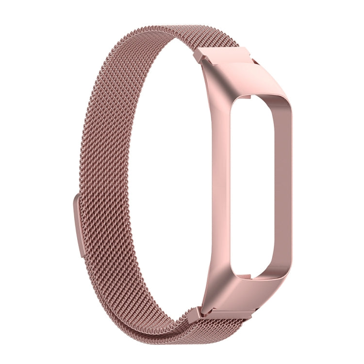 For Samsung Galaxy Fit 2 SM-R220 Milanese Watch Band(Rose Pink) - Watch Bands by buy2fix | Online Shopping UK | buy2fix