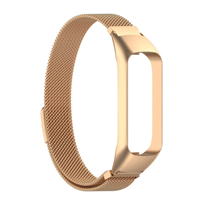 For Samsung Galaxy Fit 2 SM-R220 Milanese Watch Band(Rose Gold) - Watch Bands by buy2fix | Online Shopping UK | buy2fix