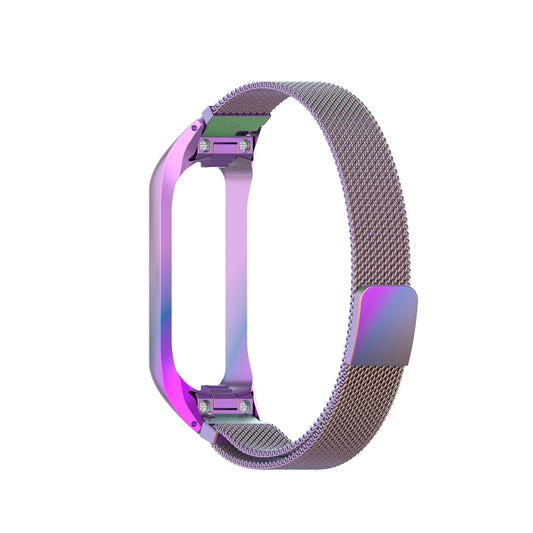 For Samsung Galaxy Fit 2 SM-R220 Milanese Watch Band(Colorful) - Watch Bands by buy2fix | Online Shopping UK | buy2fix