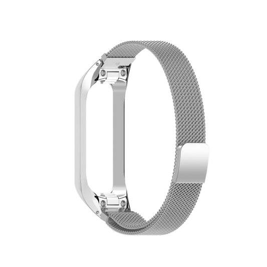 For Samsung Galaxy Fit 2 SM-R220 Milanese Watch Band(Silver) - Watch Bands by buy2fix | Online Shopping UK | buy2fix