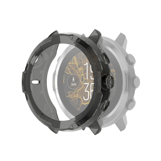 For Suunto 7 Half Coverage Hollowed TPU Protective Case(Transparent Black) -  by buy2fix | Online Shopping UK | buy2fix