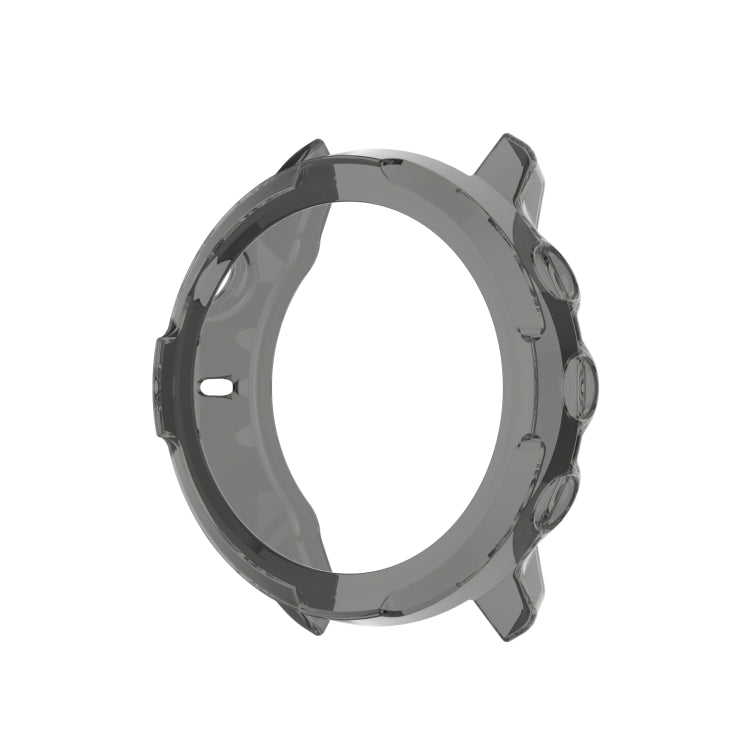For Suunto 7 Half Coverage Hollowed TPU Protective Case(Transparent Black) -  by buy2fix | Online Shopping UK | buy2fix