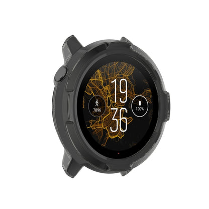 For Suunto 7 Half Coverage Hollowed TPU Protective Case(Transparent Black) -  by buy2fix | Online Shopping UK | buy2fix