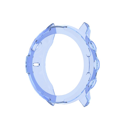 For Suunto 7 Half Coverage Hollowed TPU Protective Case(Transparent Blue) -  by buy2fix | Online Shopping UK | buy2fix