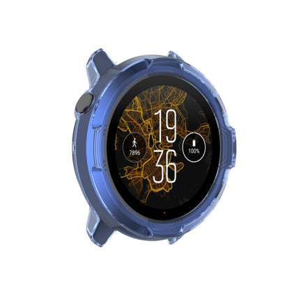 For Suunto 7 Half Coverage Hollowed TPU Protective Case(Transparent Blue) -  by buy2fix | Online Shopping UK | buy2fix