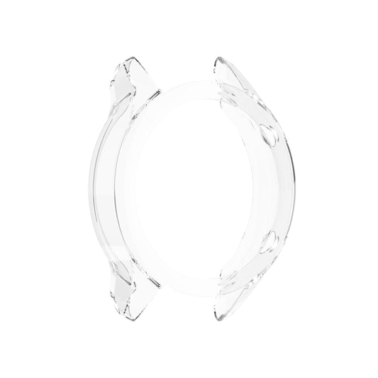 For Xiaomi Watch Color Sport Half Coverage Hollowed TPU Protective Case(Transparent White) - Smart Wear by buy2fix | Online Shopping UK | buy2fix