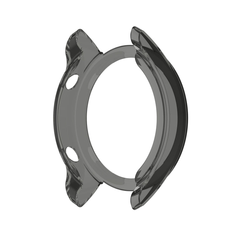 For Xiaomi Watch Color Sport Half Coverage Hollowed TPU Protective Case(Transparent Black) - Watch Cases by buy2fix | Online Shopping UK | buy2fix