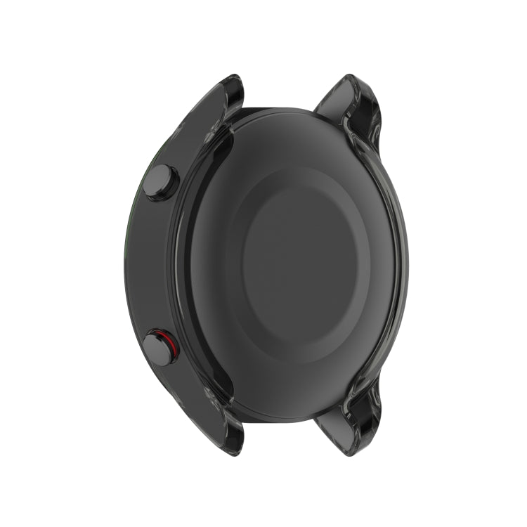 For Xiaomi Watch Color Sport Half Coverage Hollowed TPU Protective Case(Transparent Black) - Watch Cases by buy2fix | Online Shopping UK | buy2fix