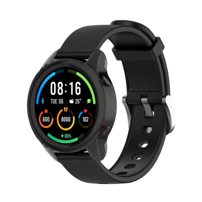 For Xiaomi Watch Color Sport Half Coverage Hollowed TPU Protective Case(Transparent Black) - Watch Cases by buy2fix | Online Shopping UK | buy2fix