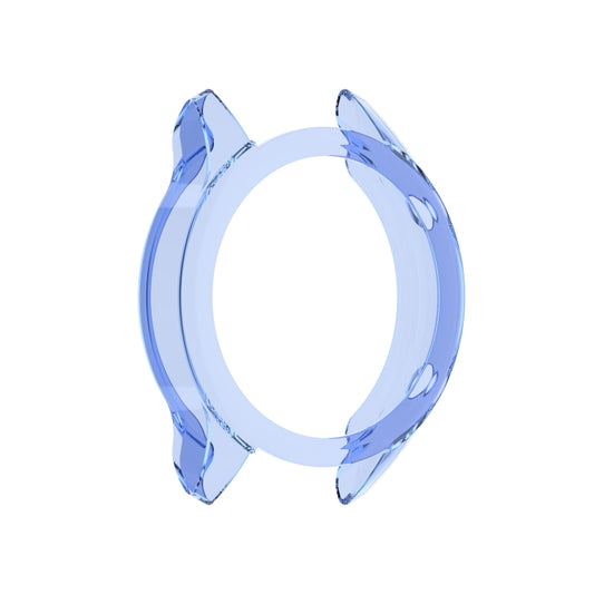 For Xiaomi Watch Color Sport Half Coverage Hollowed TPU Protective Case(Transparent Blue) - Watch Cases by buy2fix | Online Shopping UK | buy2fix