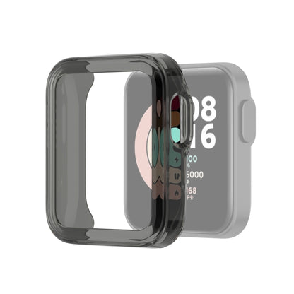 For Xiaomi Mi Watch Lite / Redmi Watch Half Coverage TPU Protective Case(Transparent Black) - Watch Cases by buy2fix | Online Shopping UK | buy2fix