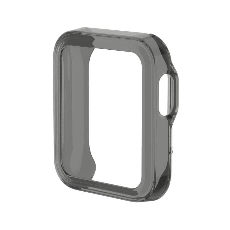 For Xiaomi Mi Watch Lite / Redmi Watch Half Coverage TPU Protective Case(Transparent Black) - Watch Cases by buy2fix | Online Shopping UK | buy2fix