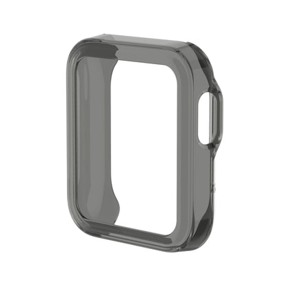 For Xiaomi Mi Watch Lite / Redmi Watch Half Coverage TPU Protective Case(Transparent Black) - Watch Cases by buy2fix | Online Shopping UK | buy2fix