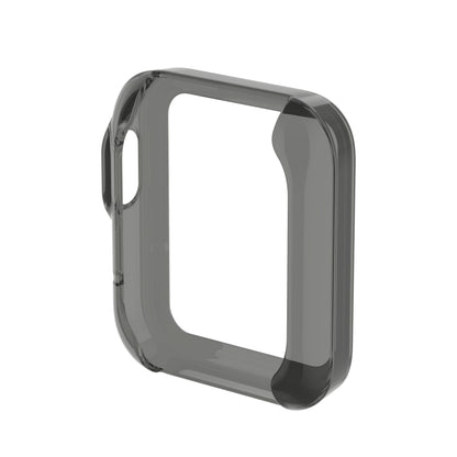 For Xiaomi Mi Watch Lite / Redmi Watch Half Coverage TPU Protective Case(Transparent Black) - Watch Cases by buy2fix | Online Shopping UK | buy2fix