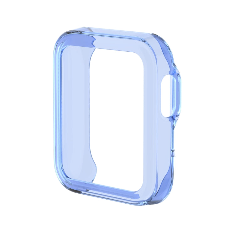 For Xiaomi Mi Watch Lite / Redmi Watch Half Coverage TPU Protective Case(Transparent Blue) - Watch Cases by buy2fix | Online Shopping UK | buy2fix