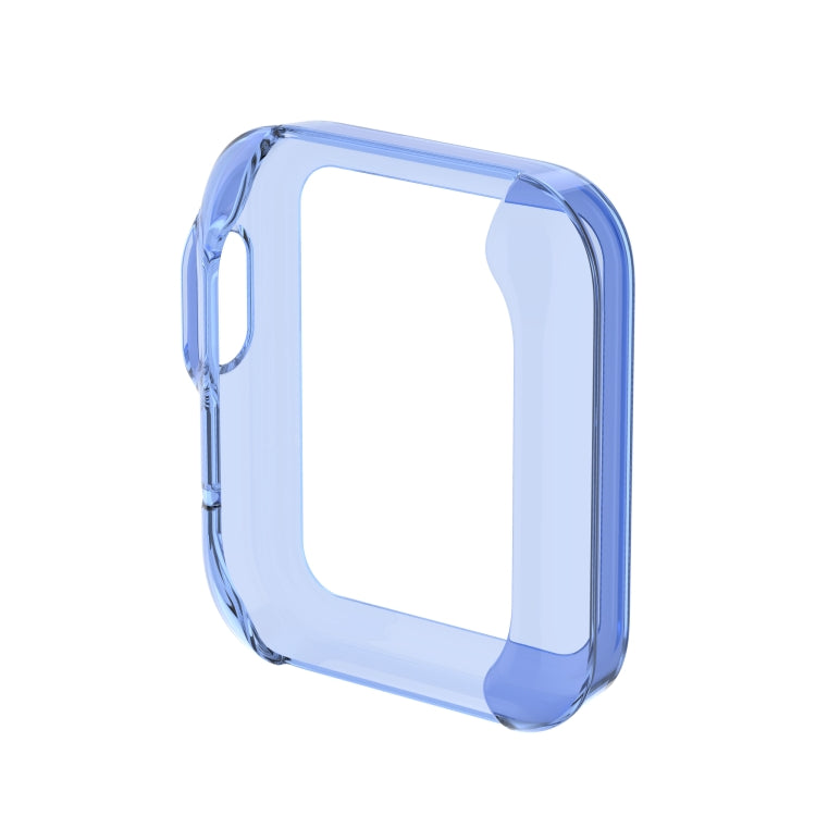 For Xiaomi Mi Watch Lite / Redmi Watch Half Coverage TPU Protective Case(Transparent Blue) - Watch Cases by buy2fix | Online Shopping UK | buy2fix