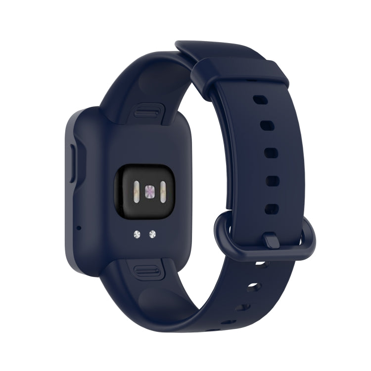 For Xiaomi Mi Watch Lite / Redmi Watch Silicone Watch Band, Size: One Size(Navy Blue) - Watch Bands by buy2fix | Online Shopping UK | buy2fix