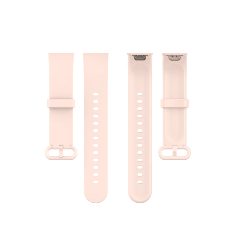 For Xiaomi Mi Watch Lite / Redmi Watch Silicone Watch Band, Size: One Size(Light Pink) - Watch Bands by buy2fix | Online Shopping UK | buy2fix