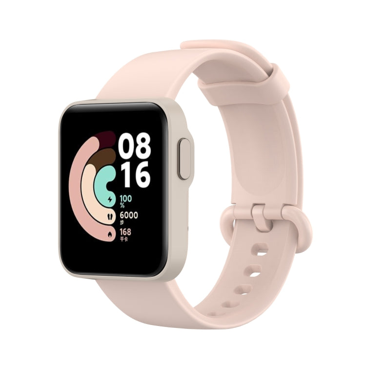For Xiaomi Mi Watch Lite / Redmi Watch Silicone Watch Band, Size: One Size(Light Pink) - Watch Bands by buy2fix | Online Shopping UK | buy2fix